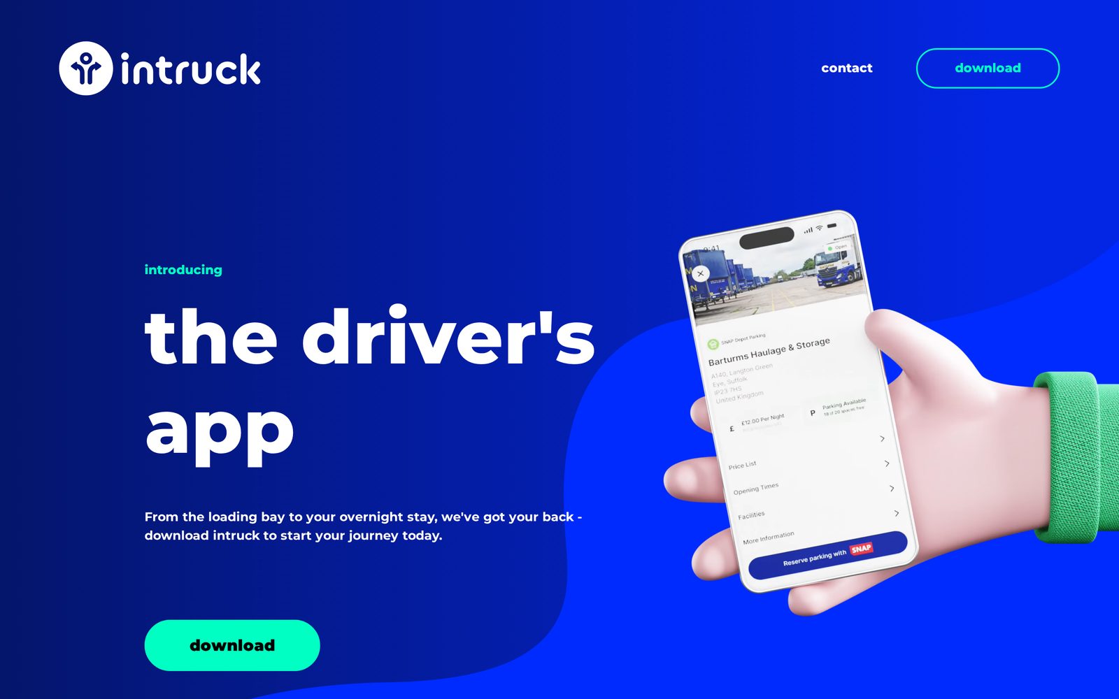 InTruck homepage